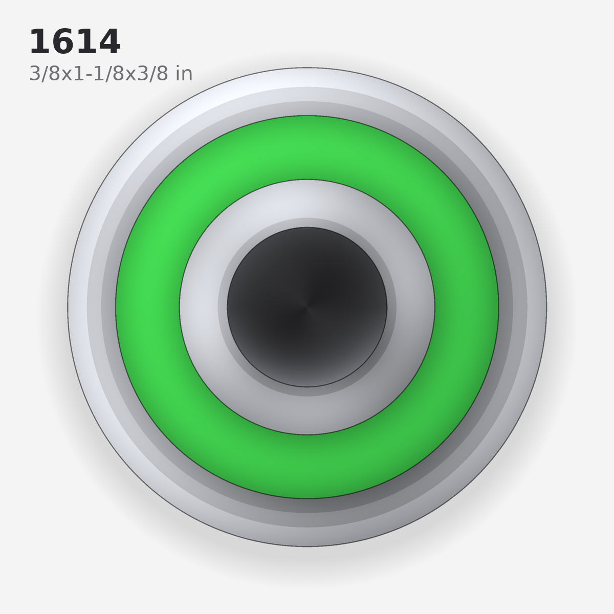 1614 solid oil bearing