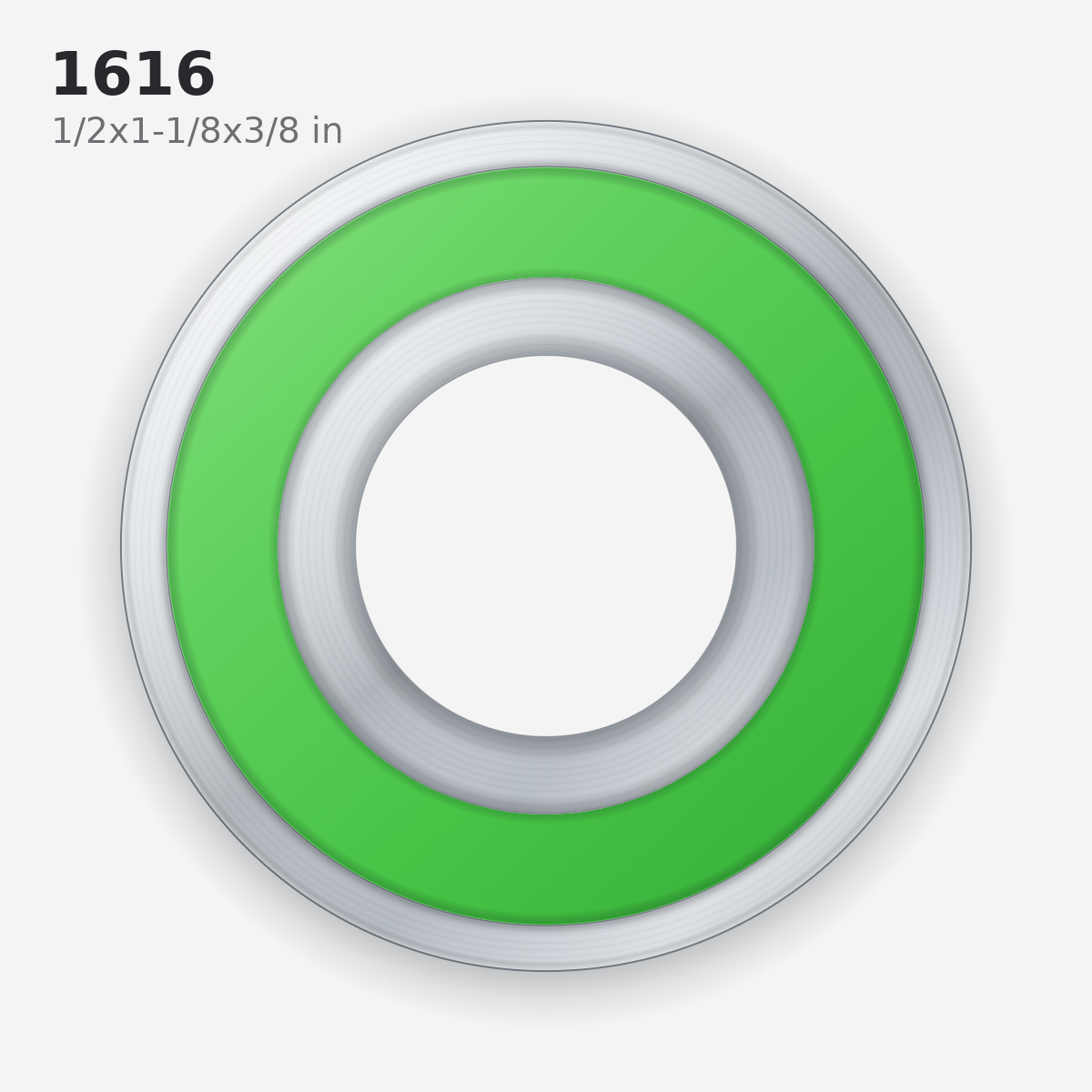 1616 Solid Oil Ball Bearing (1/2x1-1/8x3/8 in)