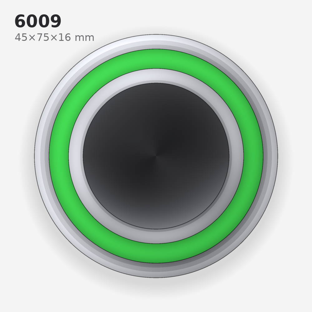 6009 solid oil bearing