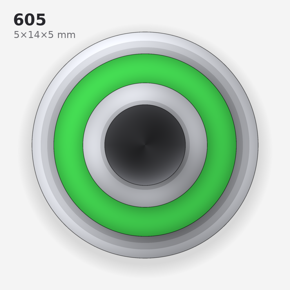 605 solid oil bearing