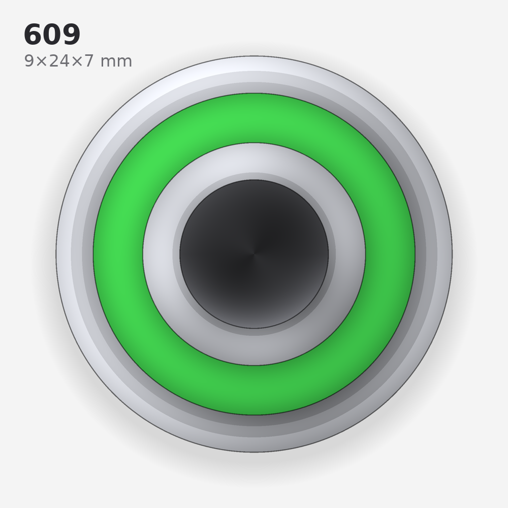 609 solid oil bearing