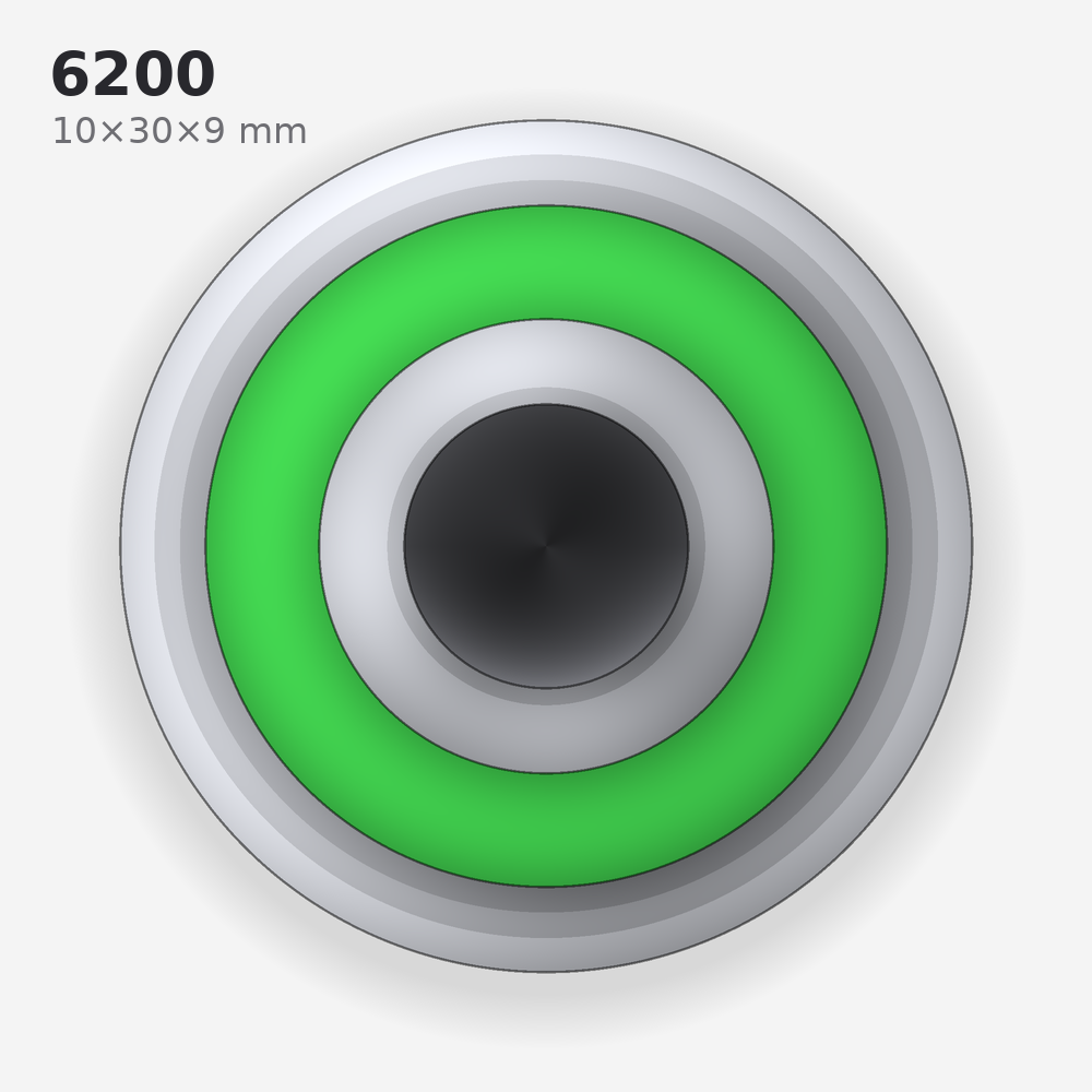 6200 solid oil bearing