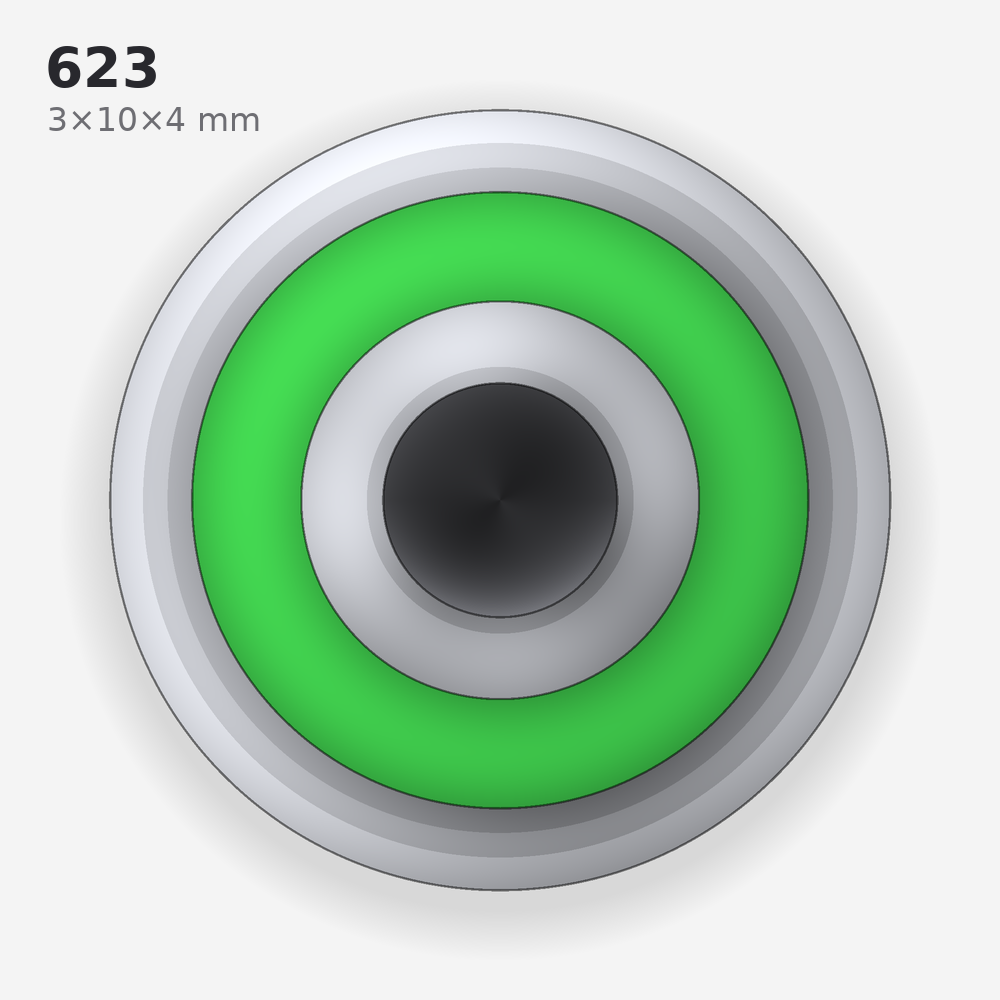 623 solid oil bearing
