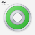 624 Miniature Solid Oil Ball Bearing (4×13×5 mm)
