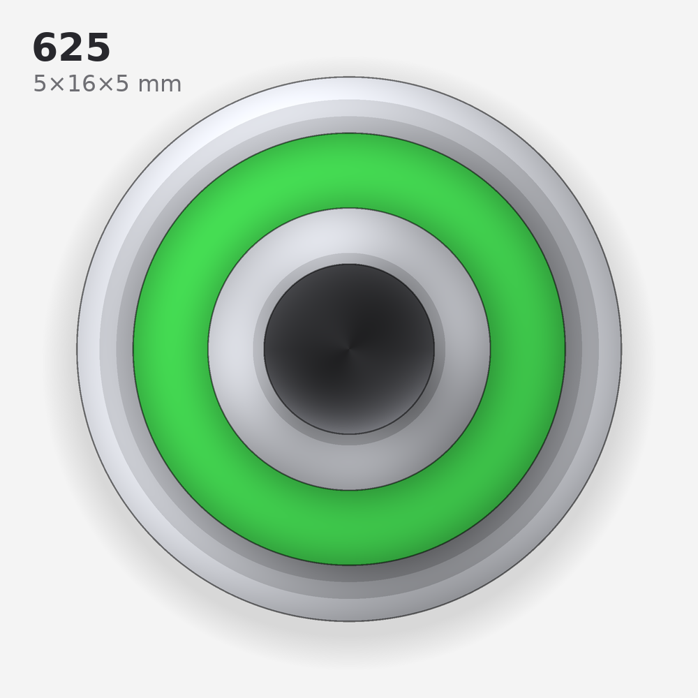 625 solid oil bearing