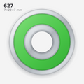 627 Miniature Solid Oil Ball Bearing (7×22×7 mm)
