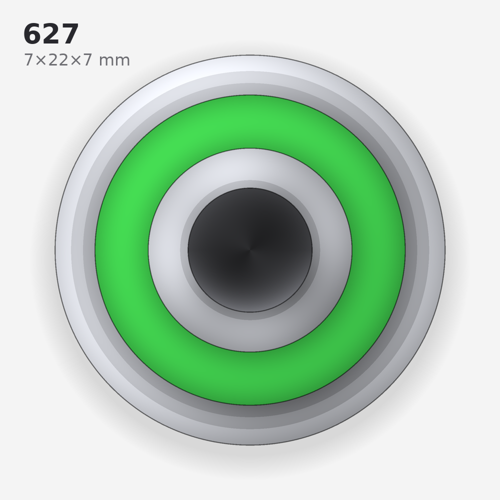 627 solid oil bearing