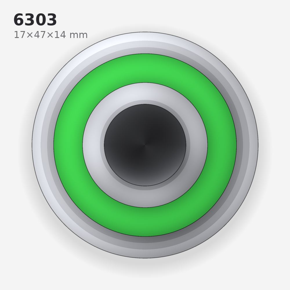 6303 solid oil bearing