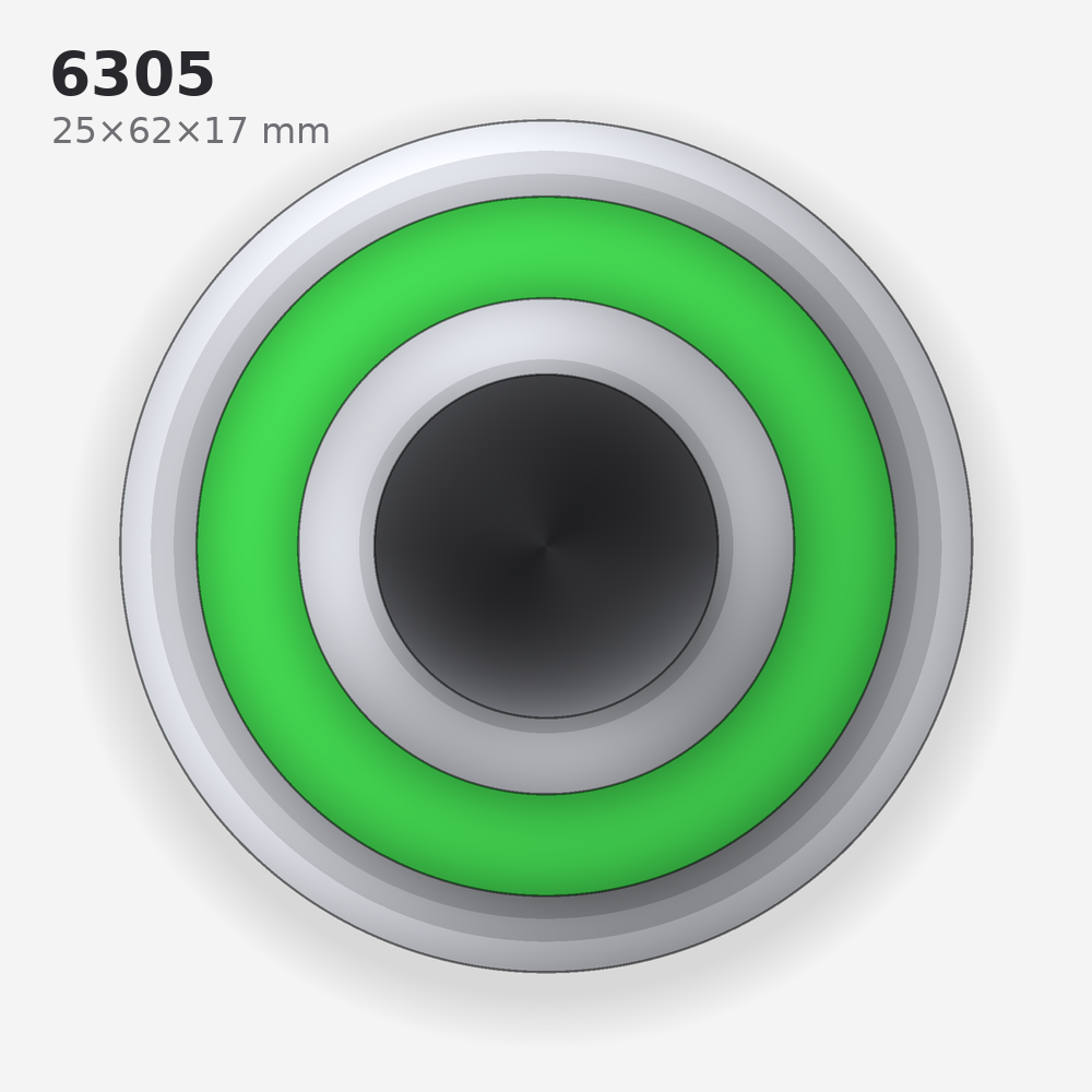 6305 solid oil bearing