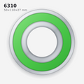 6310 Solid Oil Ball Bearing (50×110×27 mm)
