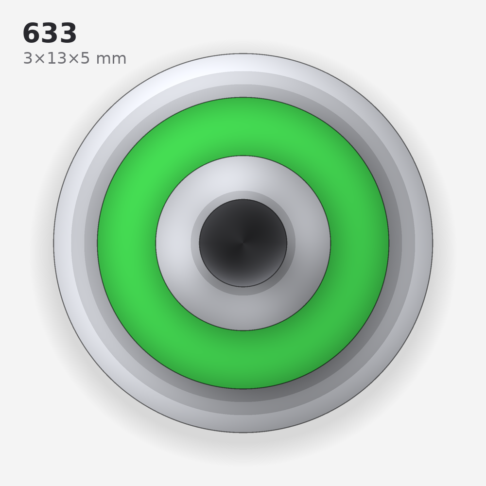 633 solid oil bearing