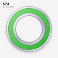 674 Miniature Solid Oil Ball Bearing (4×7×2 mm)