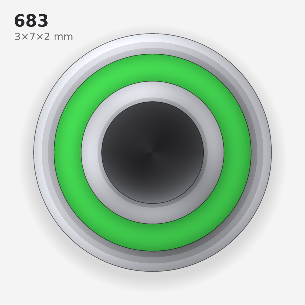 683 solid oil bearing