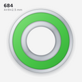 684 Miniature Solid Oil Ball Bearing (4×9×2.5 mm)