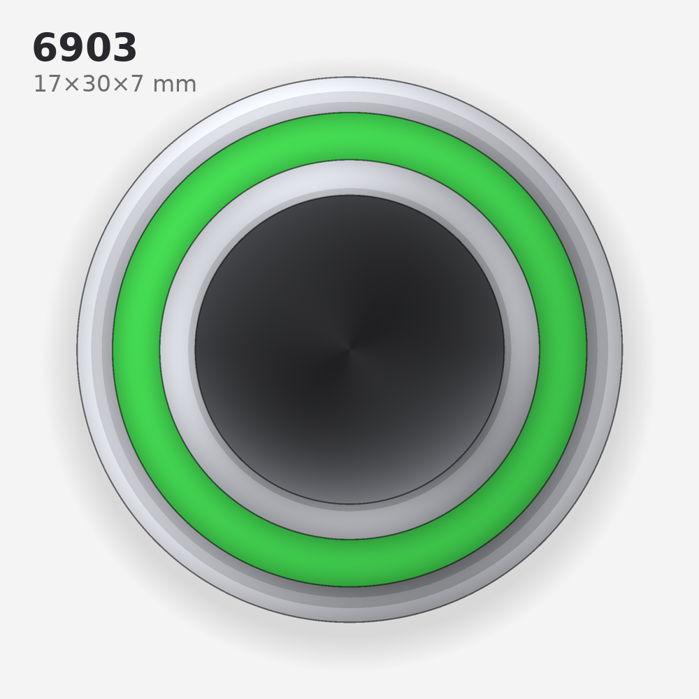 6903 solid oil bearing