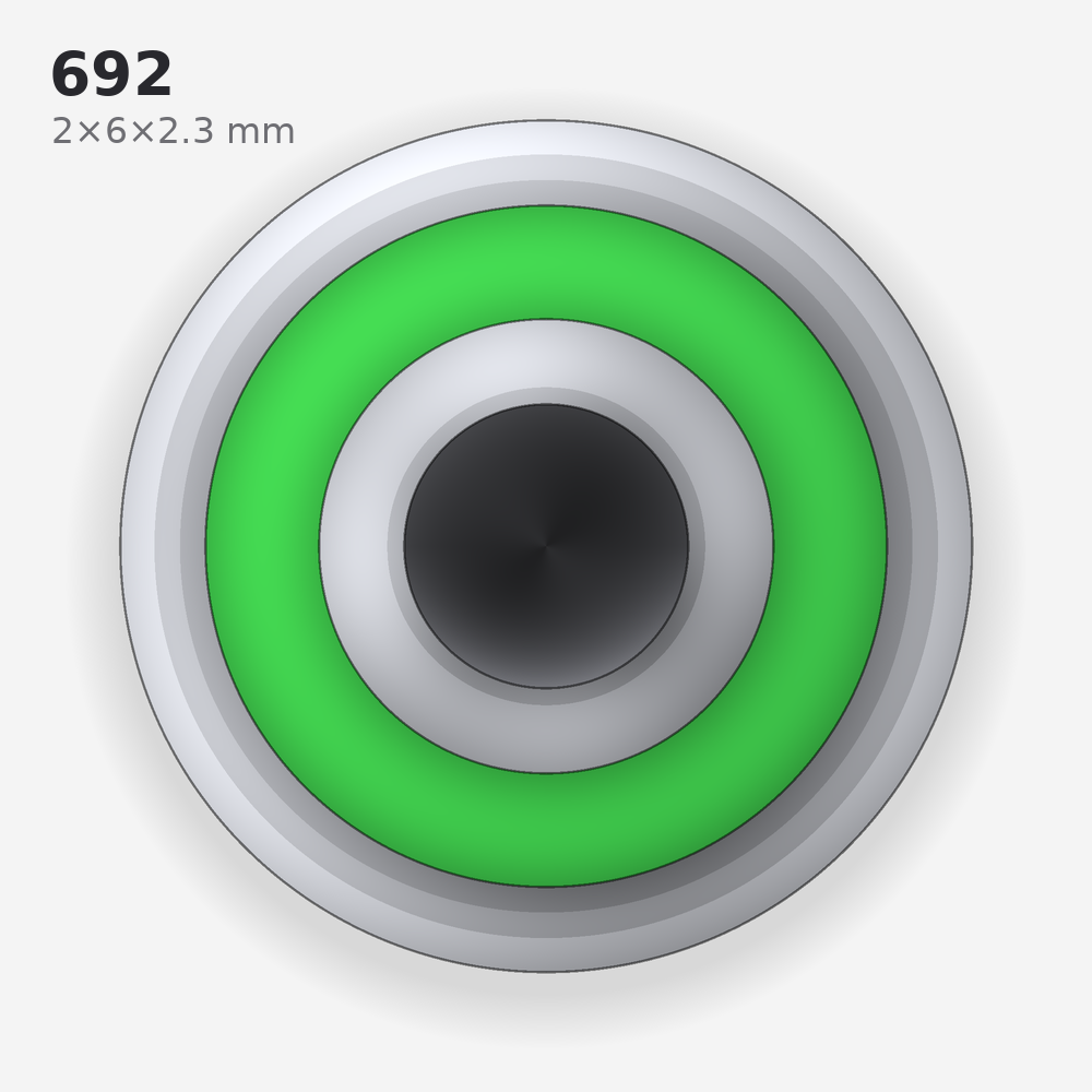 692 solid oil bearing