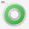 694 Miniature Solid Oil Ball Bearing (4×11×4 mm)
