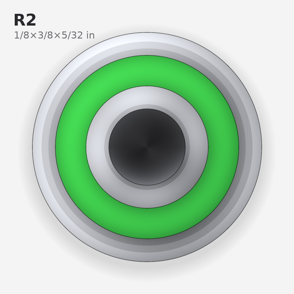 R2 solid oil bearing