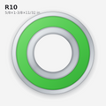 R10 Solid Oil Ball Bearing (5/8x1-3/8x11/32 in)