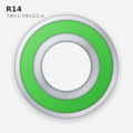 R14 Solid Oil Ball Bearing (7/8x1-7/8x1/2 in)