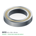 6013 solid oil ball bearing, 65 × 100 × 18 mm, chrome steel, sealed with solid oil
