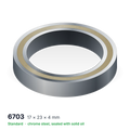 6703 solid oil ball bearing, 17 × 23 × 4 mm, chrome steel, sealed with solid oil