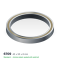 6709 solid oil ball bearing, 45 × 55 × 6 mm, chrome steel, sealed with solid oil