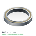 6811 solid oil ball bearing, 55 × 72 × 9 mm, chrome steel, sealed with solid oil