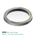 6816 solid oil ball bearing, 80 × 100 × 10 mm, chrome steel, sealed with solid oil