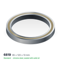 6819 solid oil ball bearing, 95 × 120 × 13 mm, chrome steel, sealed with solid oil