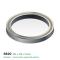 6820 solid oil ball bearing, 100 × 125 × 13 mm, chrome steel, sealed with solid oil