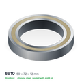6910 solid oil ball bearing, 50 × 72 × 12 mm, chrome steel, sealed with solid oil