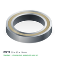 6911 solid oil ball bearing, 55 × 80 × 13 mm, chrome steel, sealed with solid oil