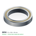 6914 solid oil ball bearing, 70 × 100 × 16 mm, chrome steel, sealed with solid oil