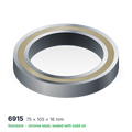 6915 solid oil ball bearing, 75 × 105 × 16 mm, chrome steel, sealed with solid oil