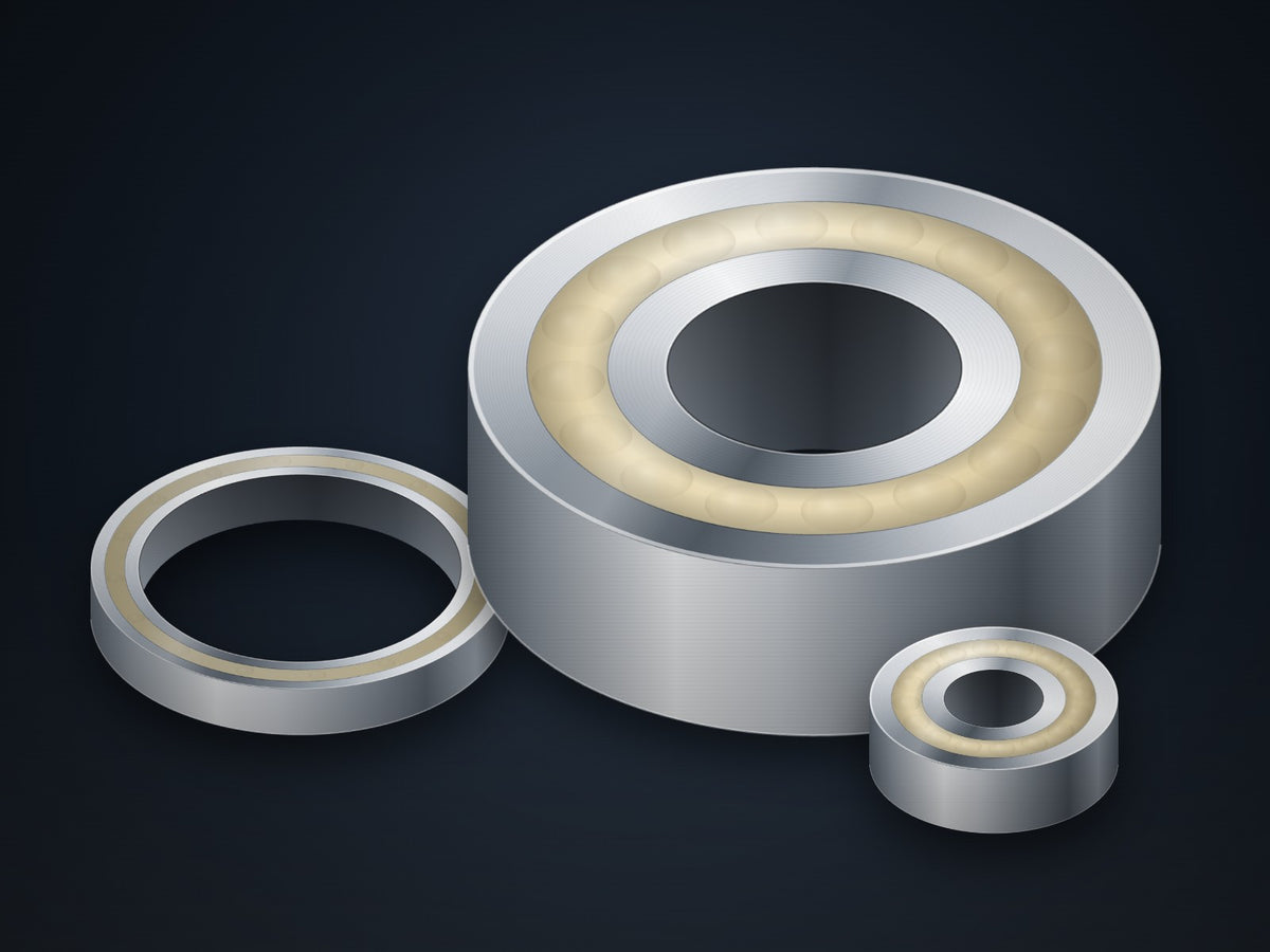 Ball bearings sealed with solid oil