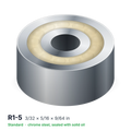 R1-5 solid oil ball bearing, 3/32 × 5/16 × 9/64 in, chrome steel, sealed with solid oil